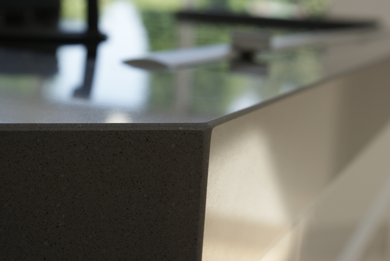 Close view on mitre joint